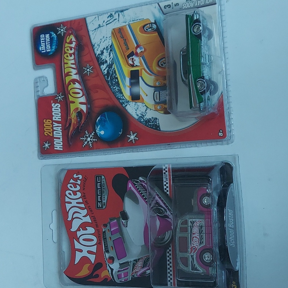 Hot Wheels limited edition 2006 holiday rods 57 chevy bel air.School busted 2013